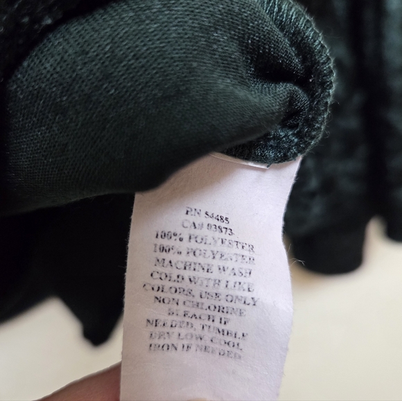 American Eagle Velvet Peplum Babydoll Emerald Green Romantic Blouse Size Small - Picture 4 of 11